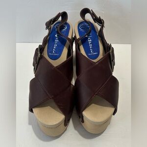 Jeffrey Campbell Havana Last Cognac/Brown Platform Sandals sz.7
